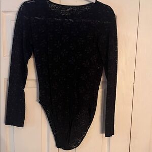 Elegant Black Lace Women's Top